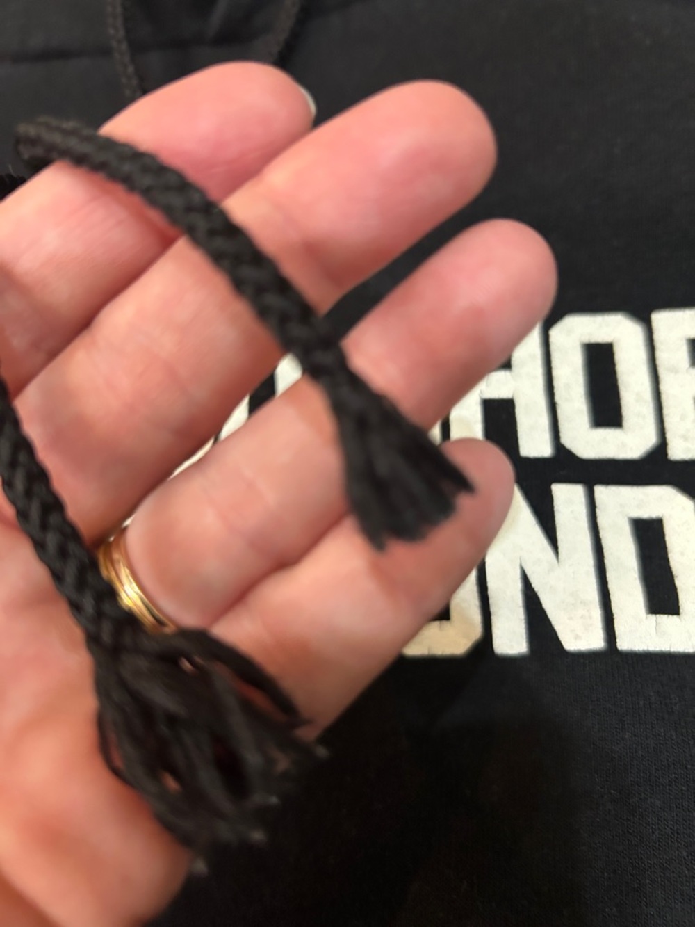 Barstool sports Large Black Graphic Hoodie - "Life's Too Short to bet the under - Picture 2 of 3